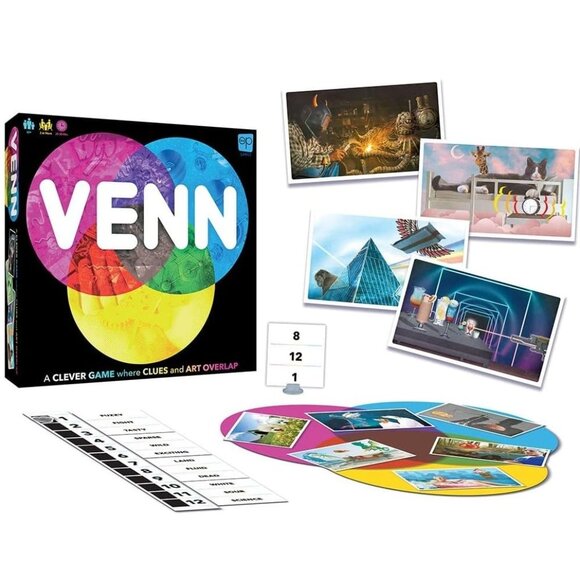 3/$77❤️VENN board game USAopoly Team Party Family Word Picture Association Color - Picture 5 of 14